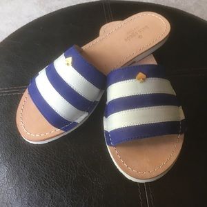 kate spade blue and white sandals